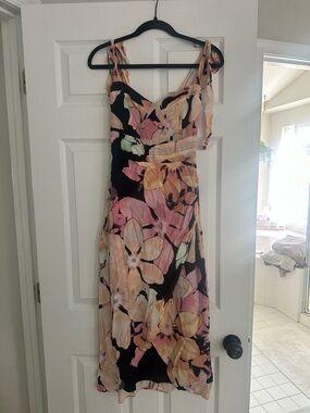 Wayf Floral Faux Wrap dress - Malibu